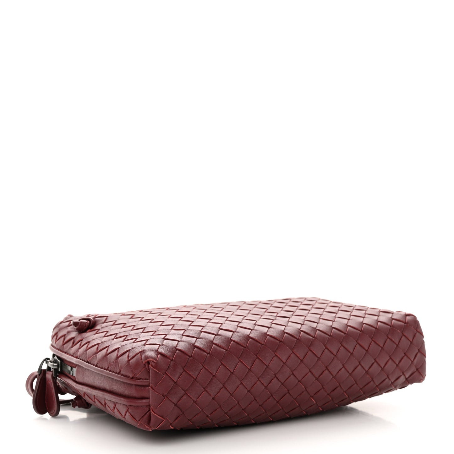 Nappa Intrecciato Nodini Crossbody Messenger Bordeaux