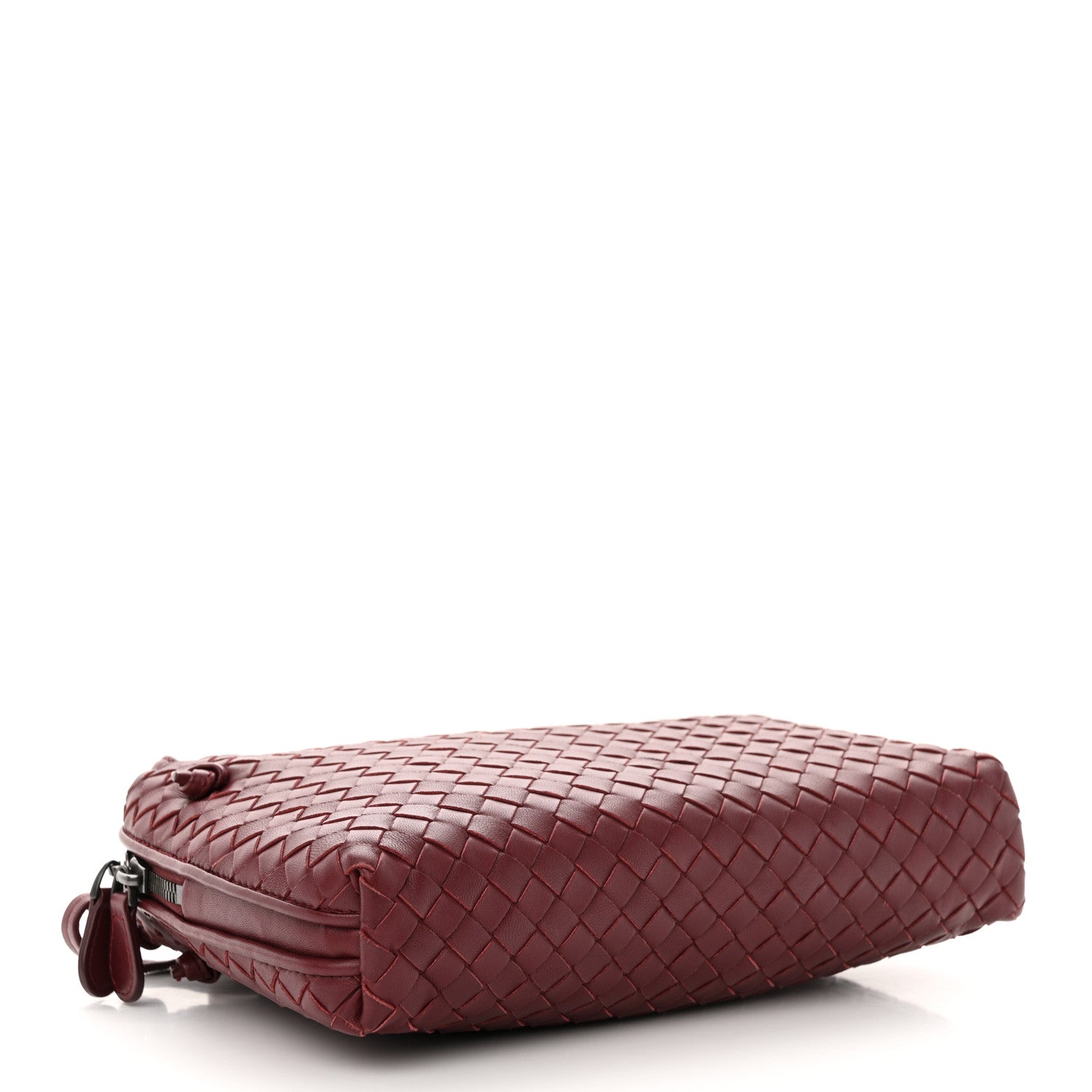 Bottega Veneta Nappa Intrecciato Nodini Crossbody Messenger Bordeaux 4 of 10