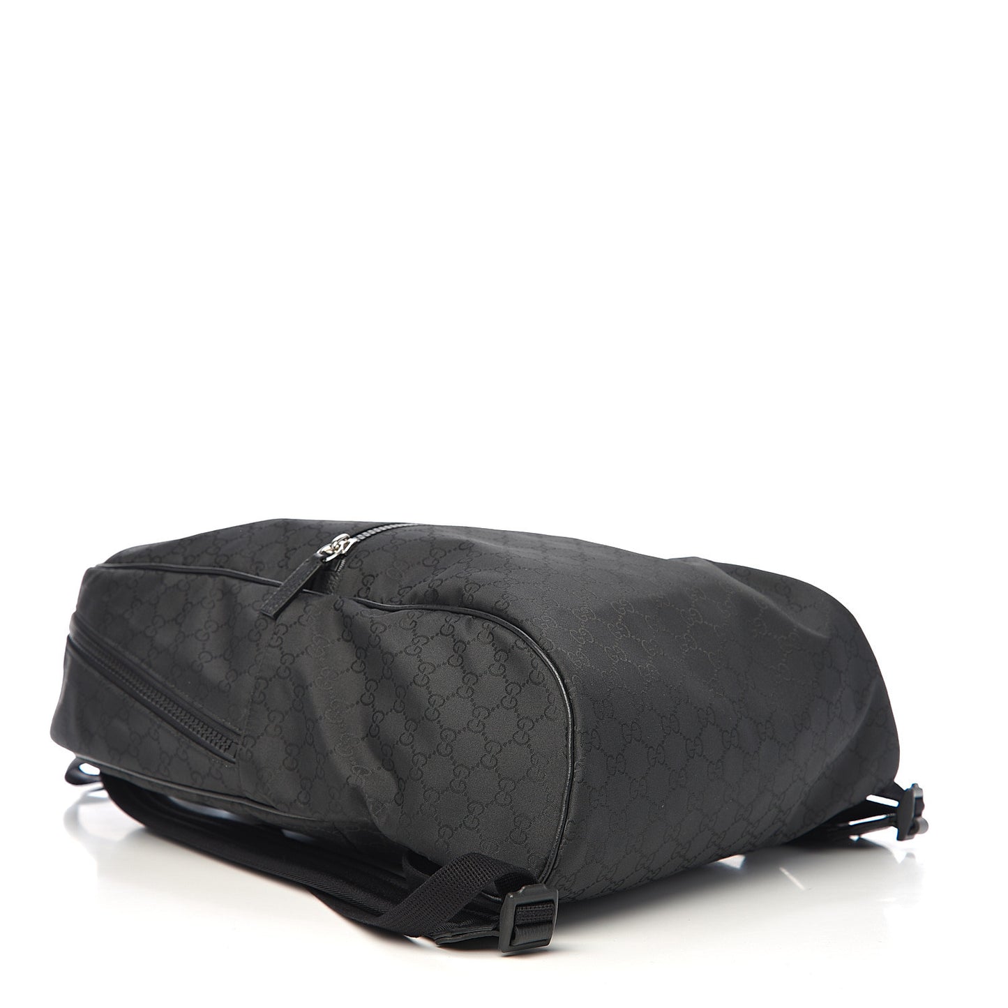 Nylon Monogram Slim Backpack Black