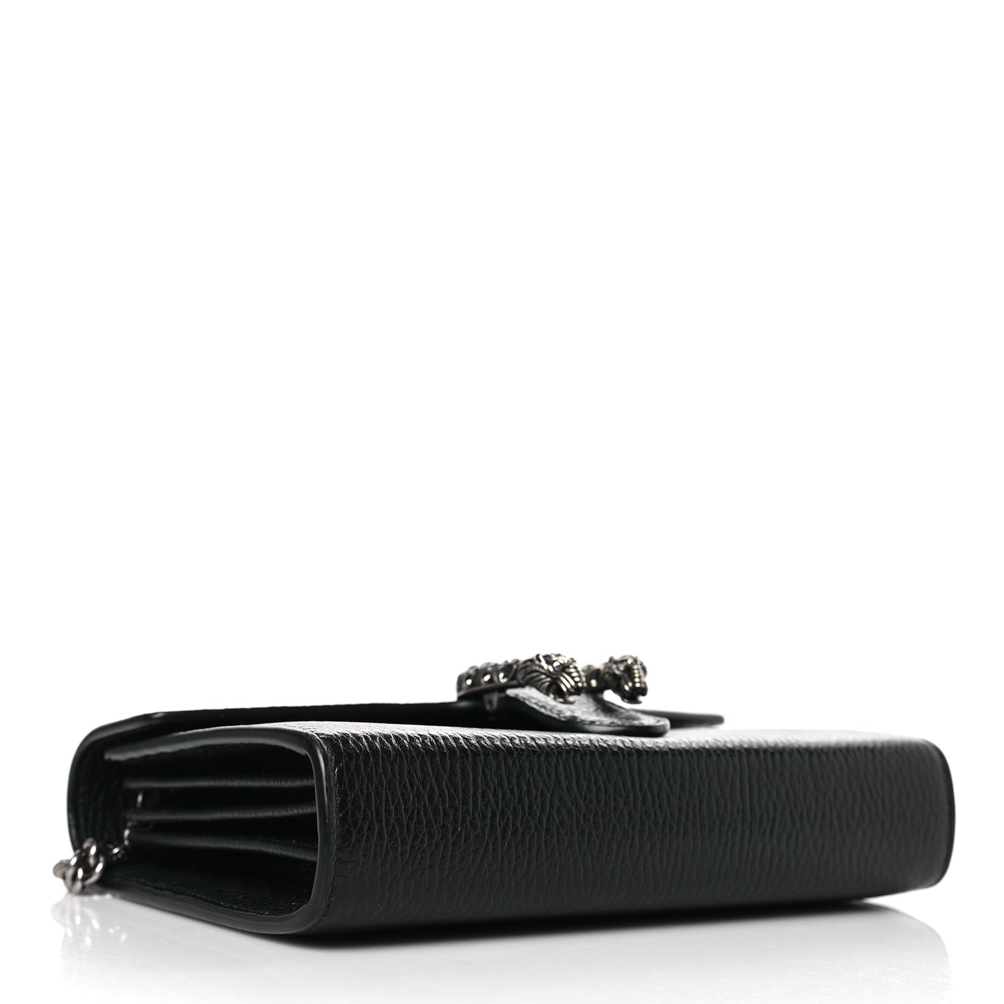Calfskin Mini Dionysus Chain Wallet Black