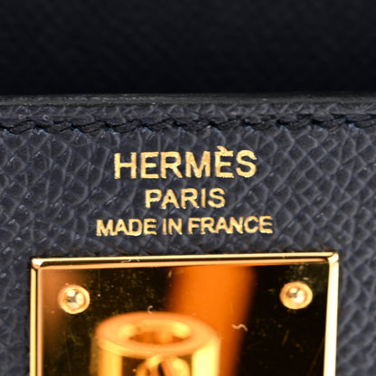 Hermes Epsom Kelly Sellier 28 Bleu Indigo 6 of 12