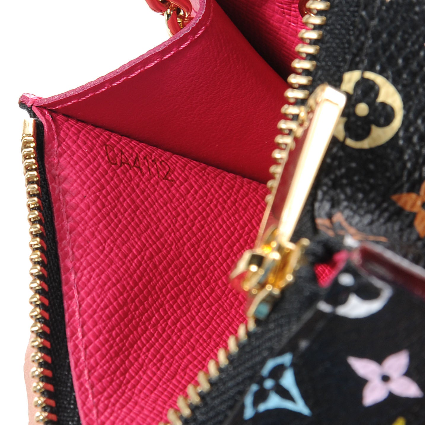 Monogram Multicolor Key Pouch Black Grenade