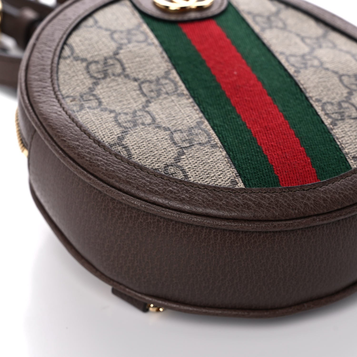 Gucci GG Supreme Monogram Web Mini Ophidia Round Backpack Brown 7 of 8