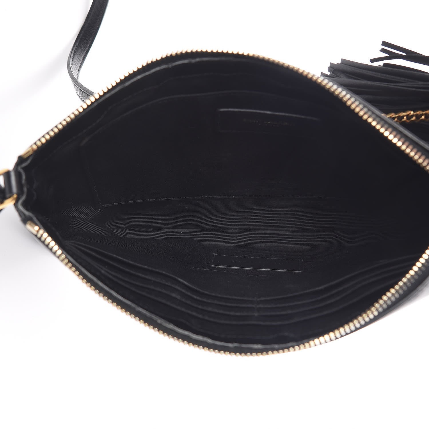 Saint Laurent Calfskin Teen Monogram Crossbody Bag Black 5 of 14