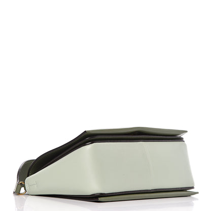 Celine Shiny Smooth Calfskin Medium Frame Shoulder Bag Olive Pastel Green 4 of 9