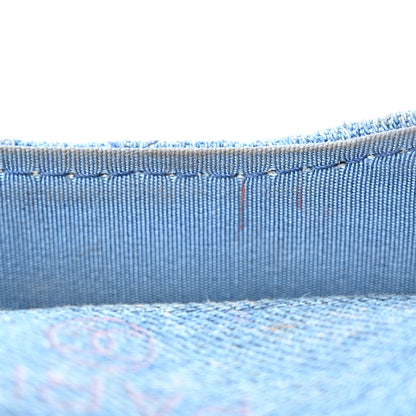 Chanel Denim Quilted Denim Mood Clutch With Chain Blue Multicolor 11 of 13