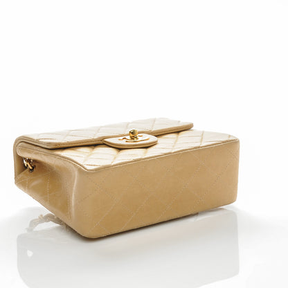 Chanel Lambskin Quilted Mini Square Flap Beige 4 of 14