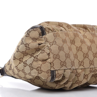 Gucci Monogram Medium D Gold Ring Hobo Dark Brown 6 of 10