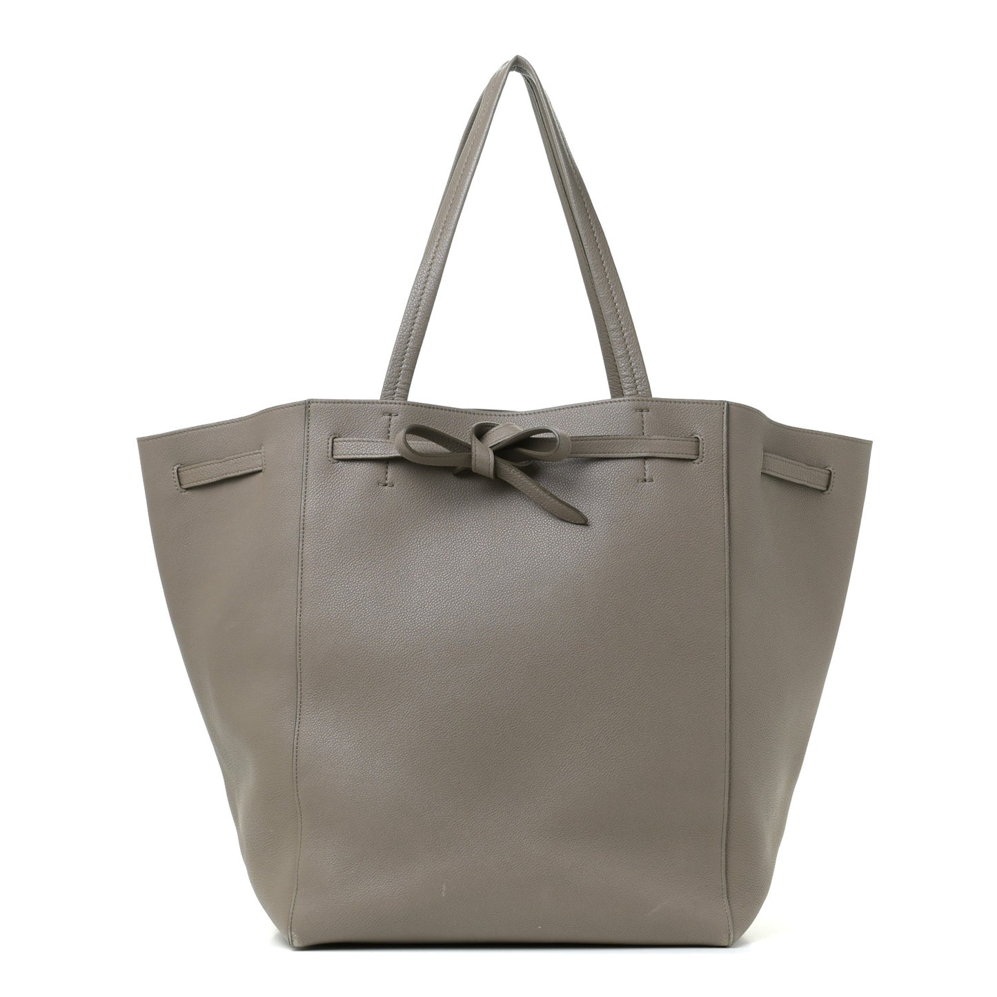 Soft Grained Calfskin Medium Belt Cabas Phantom Taupe