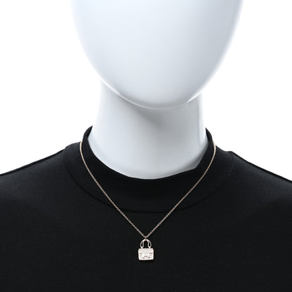 Hermes 18K Rose Gold Diamond Constance Amulettes Pendant Necklace 2 of 6