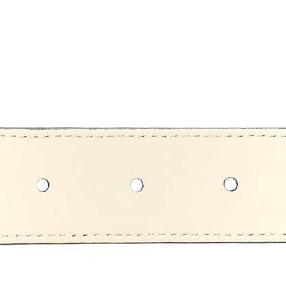 Gucci Guccissima Double G Reversible Belt 75 30 Black White 6 of 8