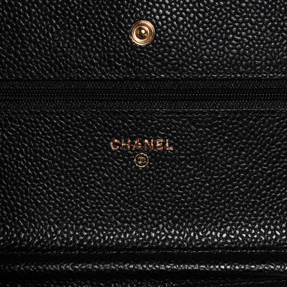 Chanel Caviar Quilted Wallet On Chain WOC Black 6 of 7