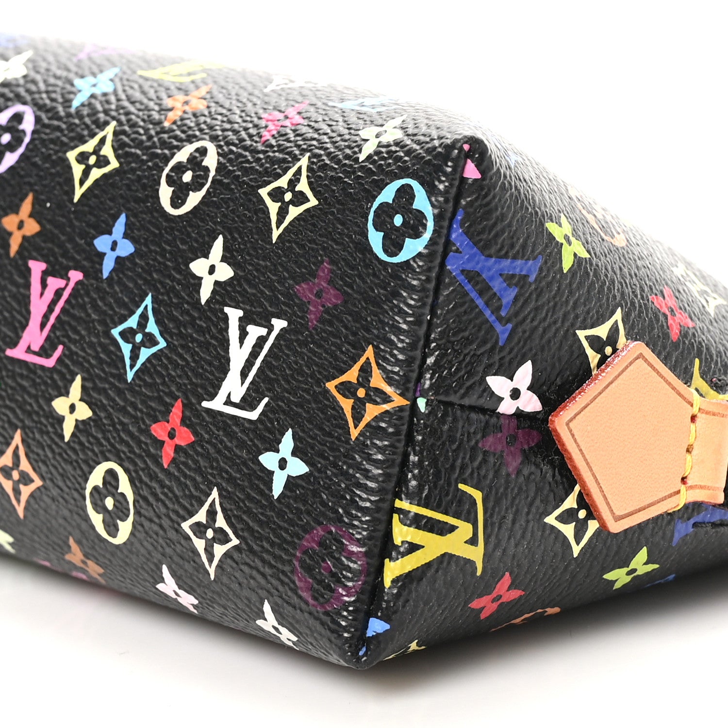 Louis Vuitton Monogram Multicolor Cosmetic Pouch Black Grenade 9 of 9