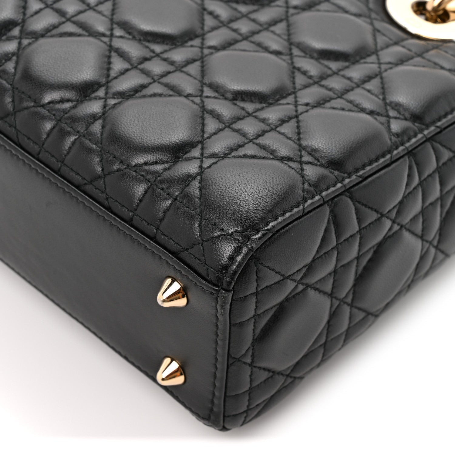 Christian Dior Lambskin Cannage Small Lucky Badges My Lady Dior Black 12 of 13