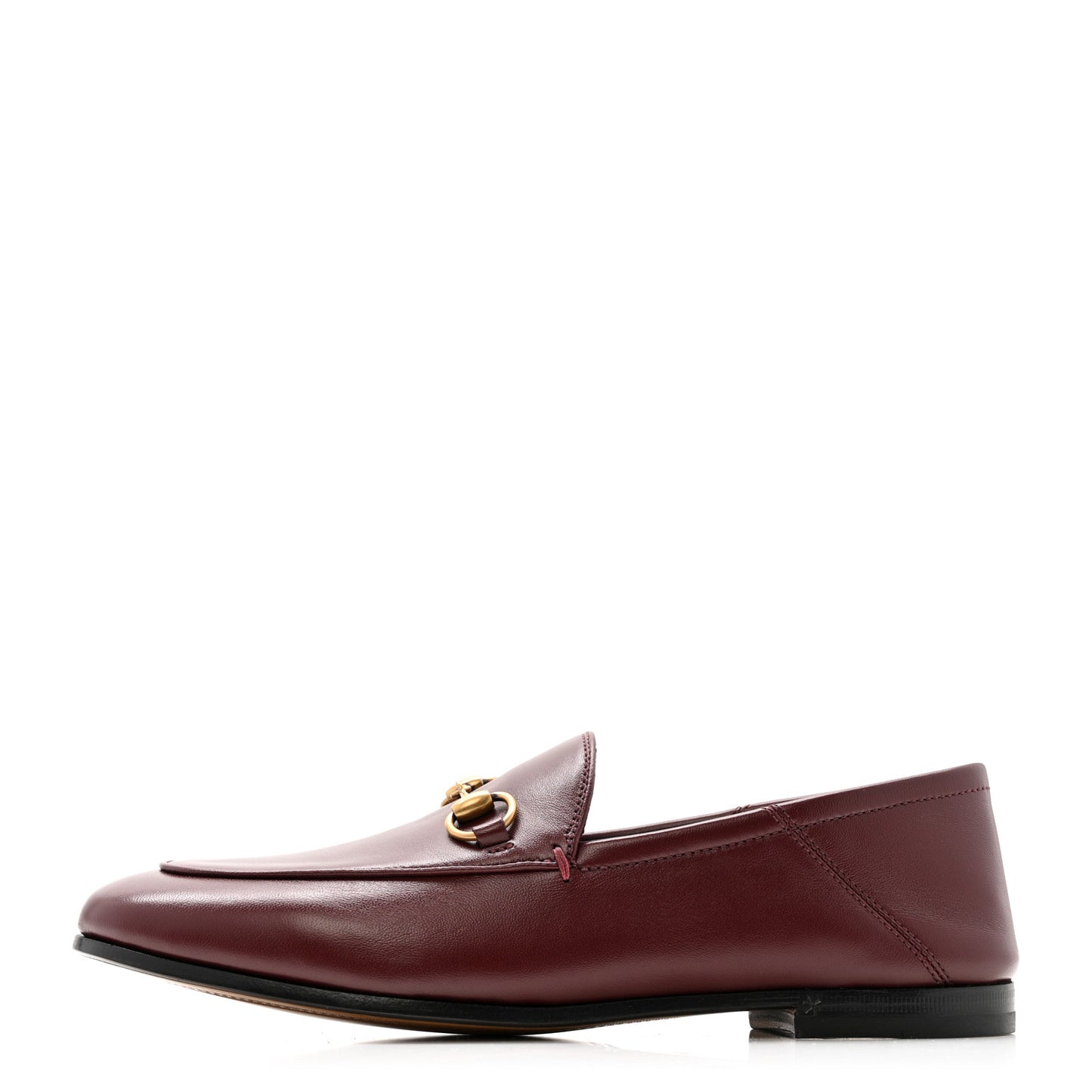 Lambskin Womens Brixton Horsebit Loafers 36.5 Vintage Bordeaux