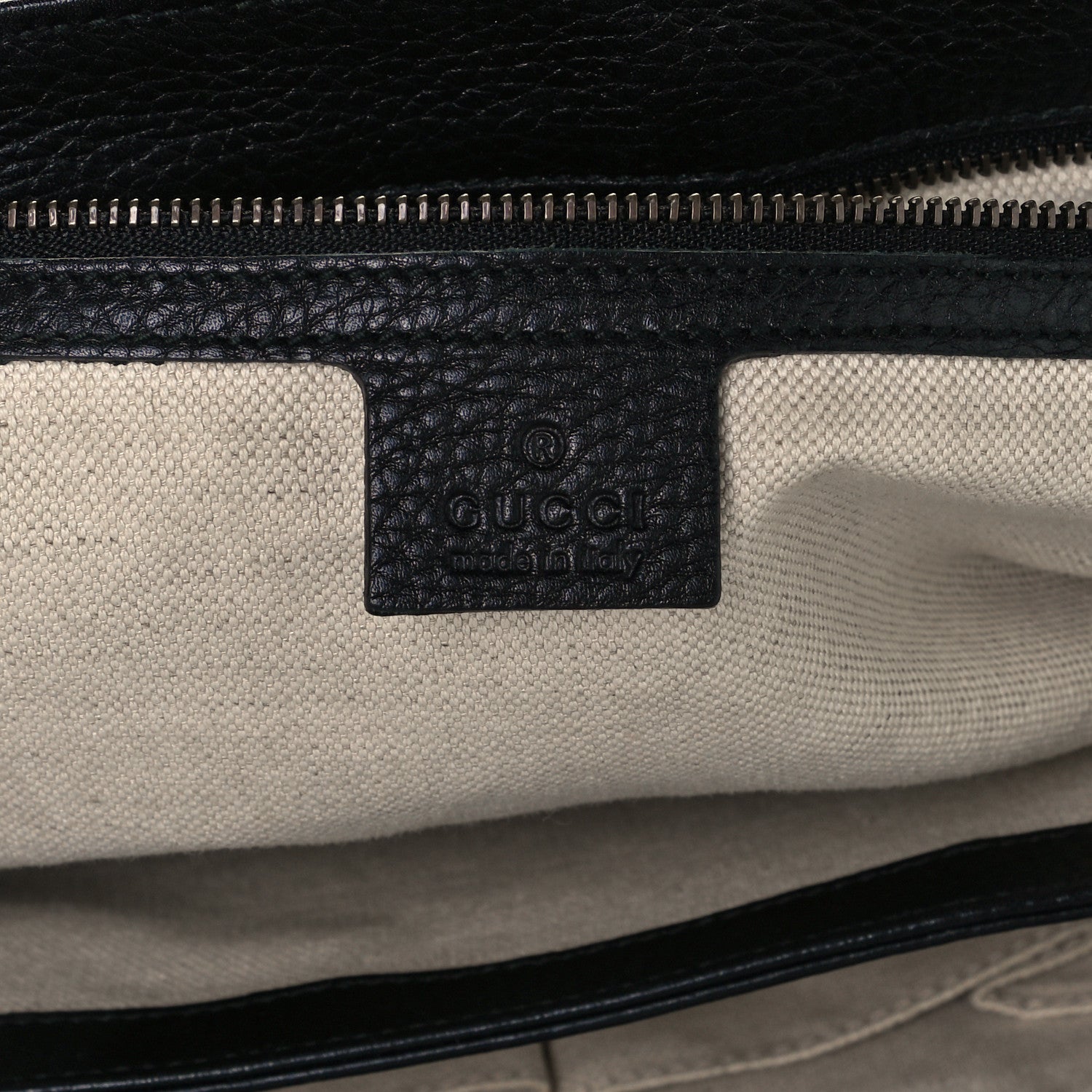 Gucci Calfskin Large GG Marmont Shoulder Bag Black 6 of 12