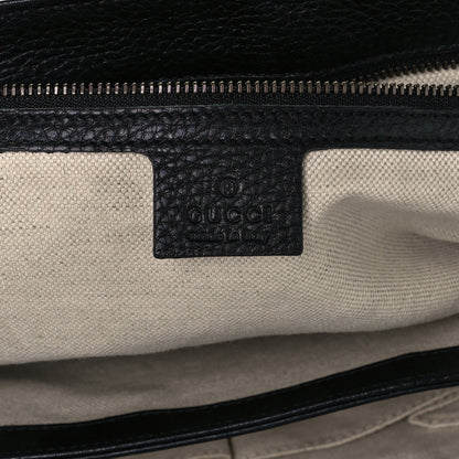Gucci Calfskin Large GG Marmont Shoulder Bag Black 6 of 12