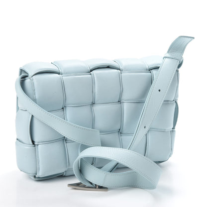 Bottega Veneta Paper Calfskin Maxi Intreccio Padded Cassette Crossbody Bag Ice 2 of 8