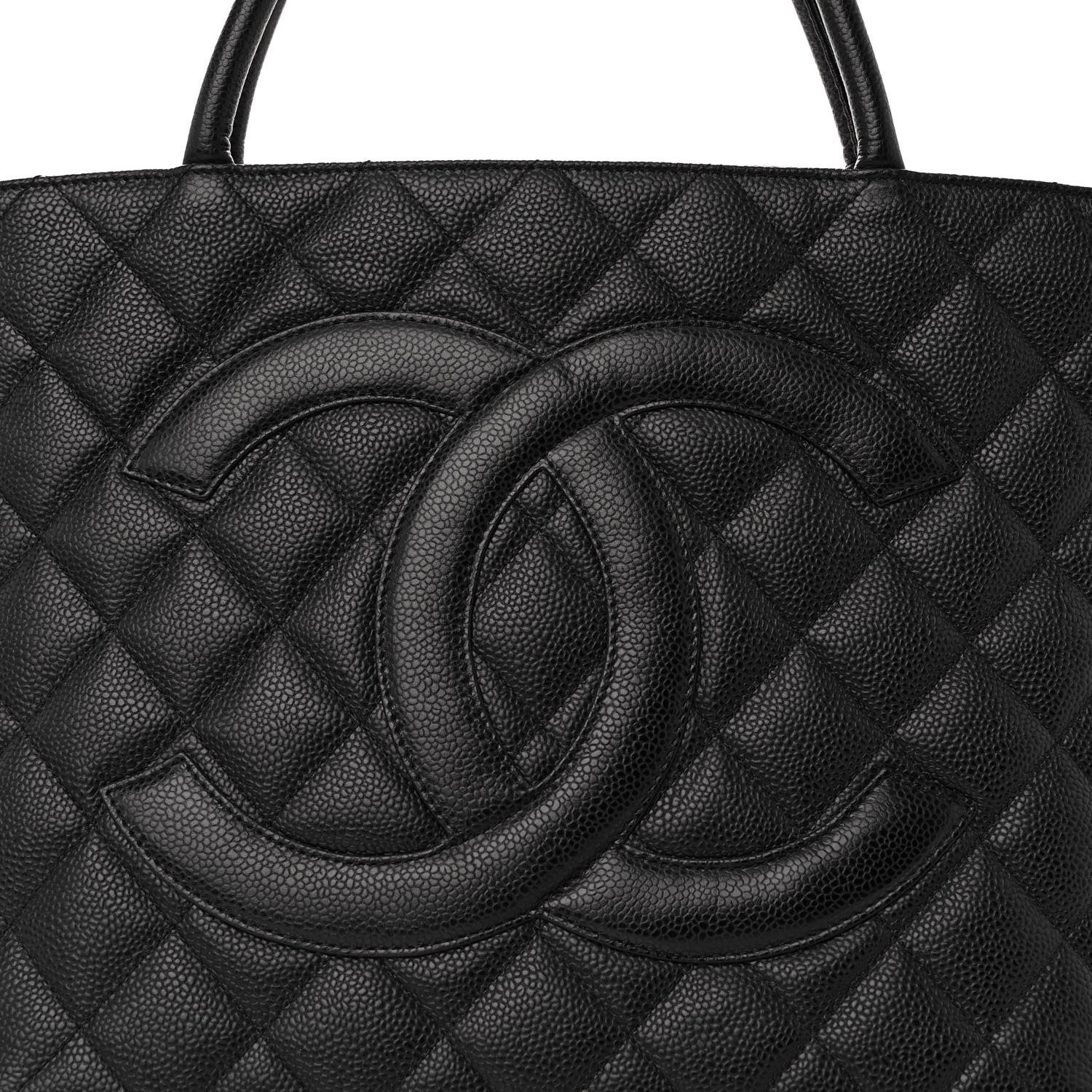 Chanel Caviar Quilted Medallion Tote Black 8 of 10