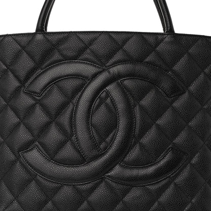 Chanel Caviar Quilted Medallion Tote Black 8 of 10