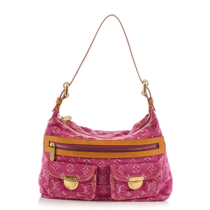 Louis Vuitton Denim Baggy PM Fuchsia 1 of 6
