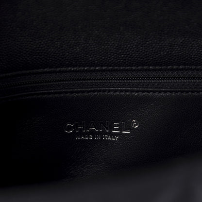 Chanel Caviar Lizard Quilted Small Coco Handle Flap Black 8 of 11