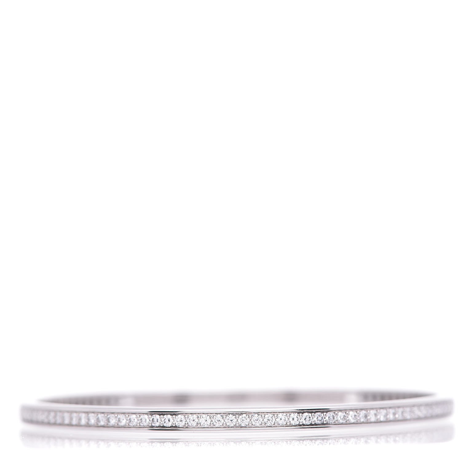 Cartier 18K White Gold Diamond Bangle Bracelet 1 of 4