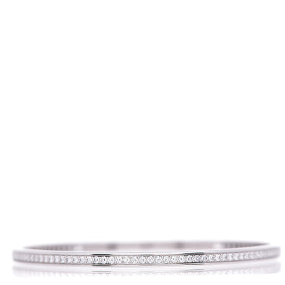Cartier 18K White Gold Diamond Bangle Bracelet 1 of 4