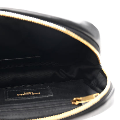 Saint Laurent Lambskin Calypso Cosmetic Case Black 5 of 8