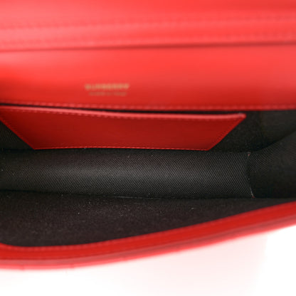 Burberry Lambskin Quilted Lola Clutch On Chain Bright Red 5 of 10