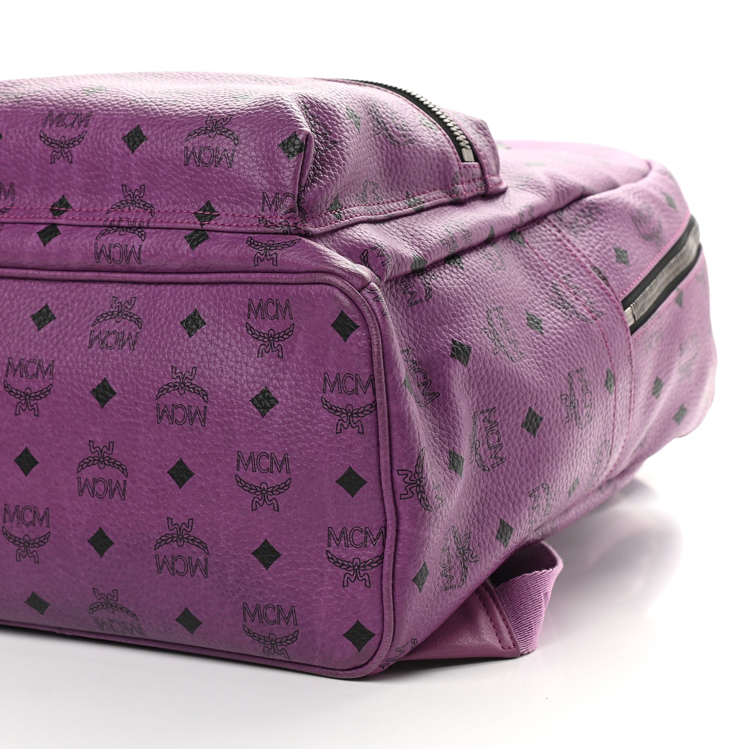 MCM Visetos Studded Medium Backpack Purple 9 of 9