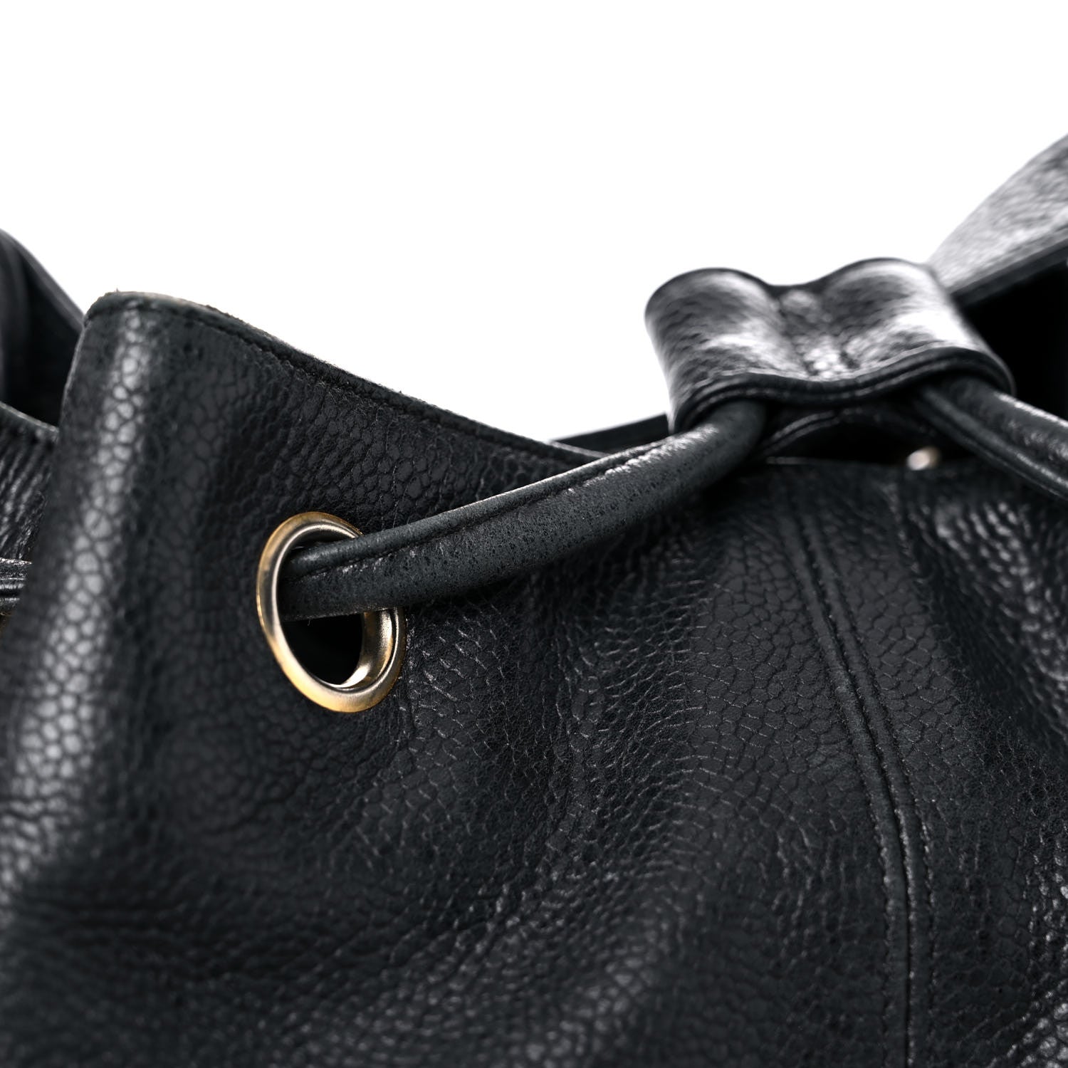 Chanel Caviar Drawstring Shoulder Bag Black 27 of 32