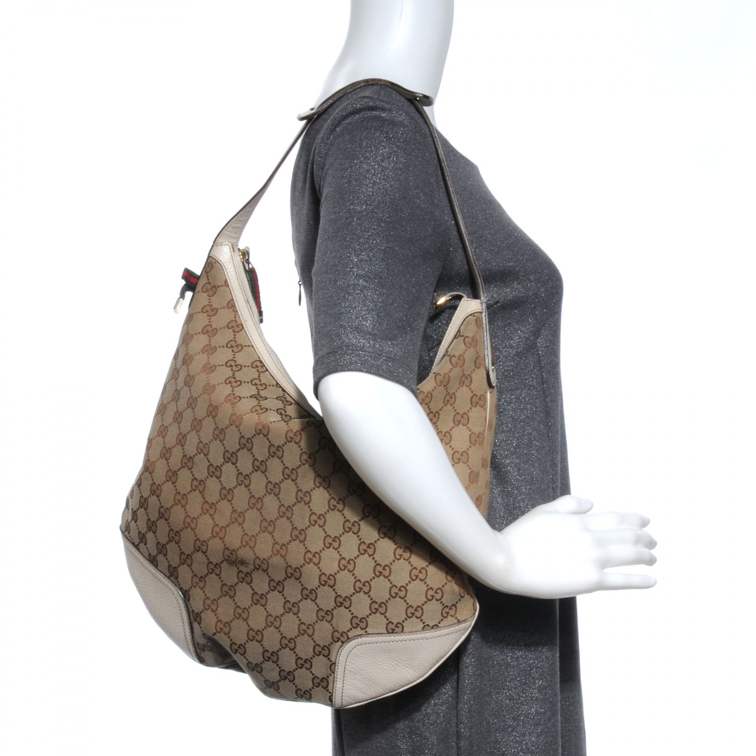 Gucci Monogram Princy Hobo Ivory 2 of 8