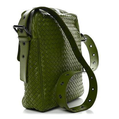 Bottega Veneta Nappa Intrecciato Crossbody Messenger Green 3 of 11