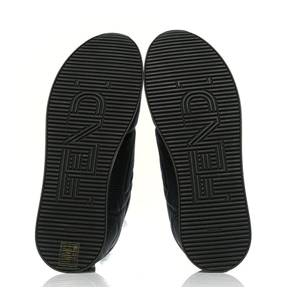 Fendi Nylon Womens FFreedom Sneakers 40 Blue Scuro Black White 4 of 4