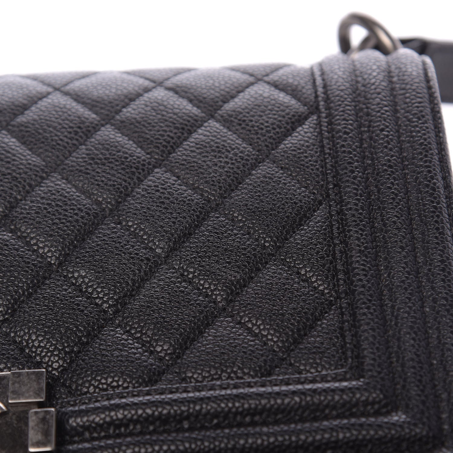 Chanel Caviar Quilted Medium Boy Flap Black 11 of 15