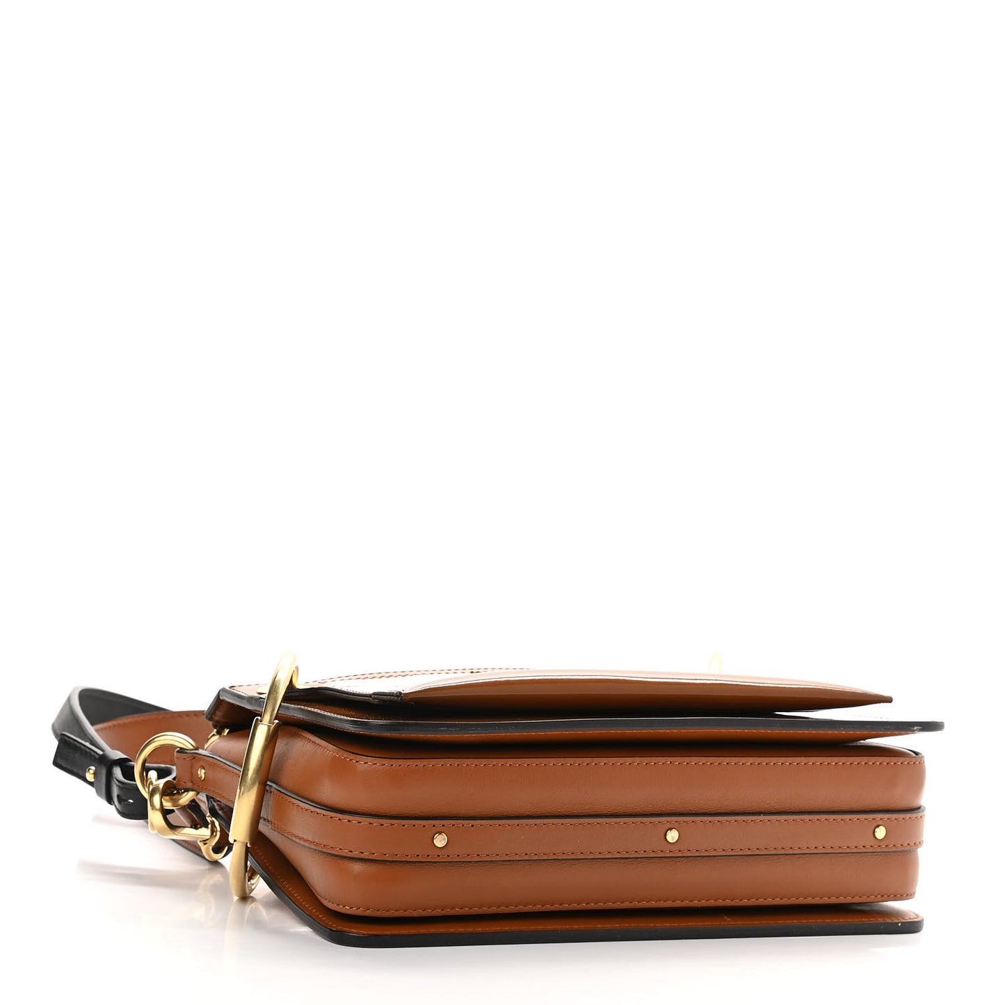 Patent Small Roy Bag Caramel