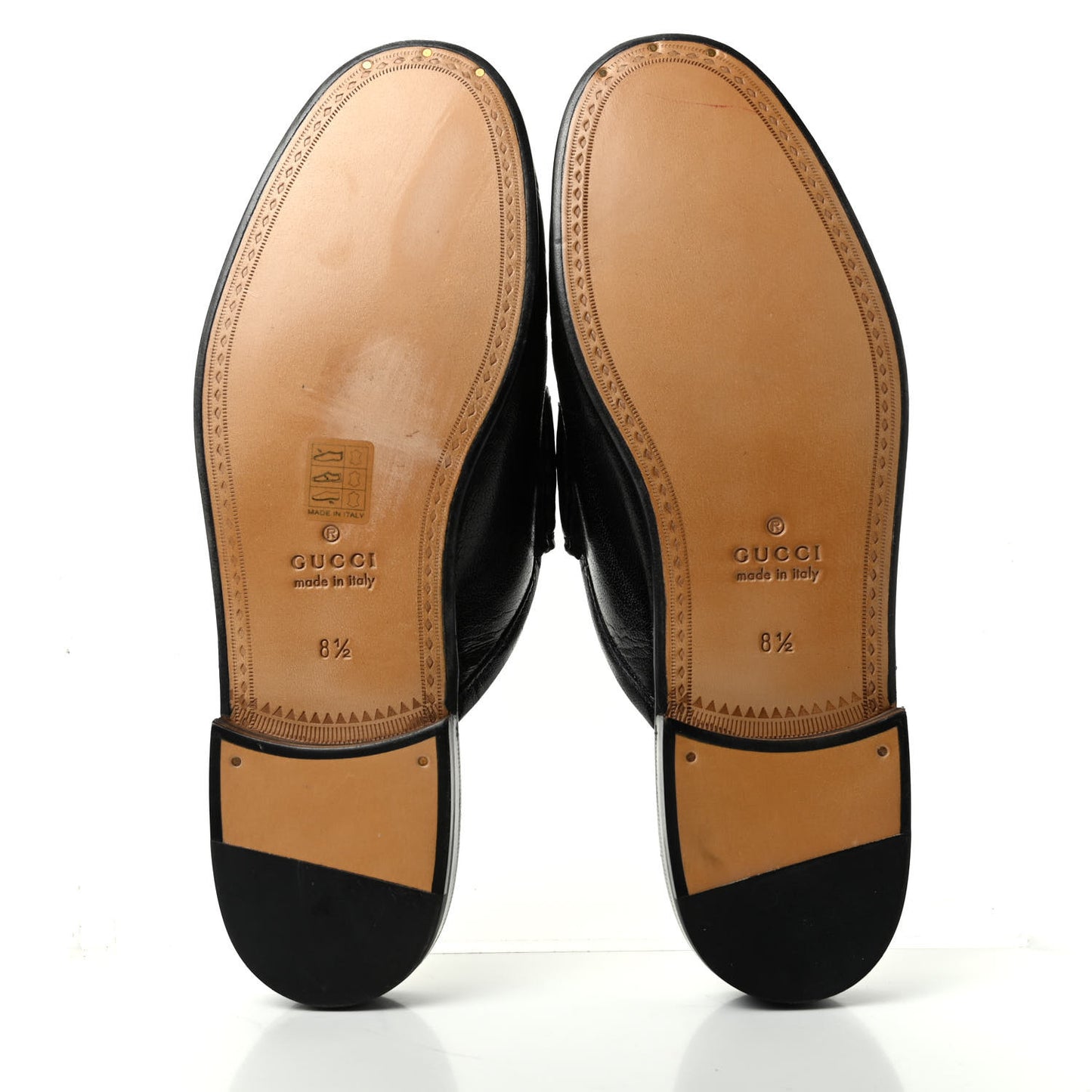 Goatskin Mens Horsebit Slippers 8.5 Black