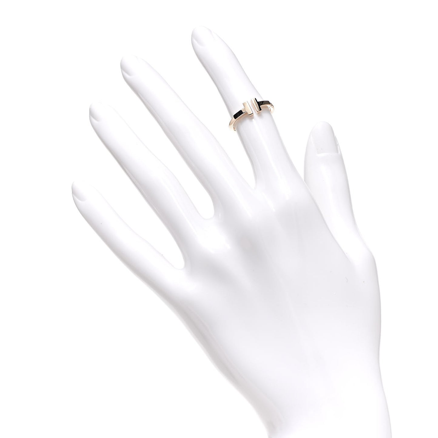 18K Rose Gold T Wire Ring 47 4