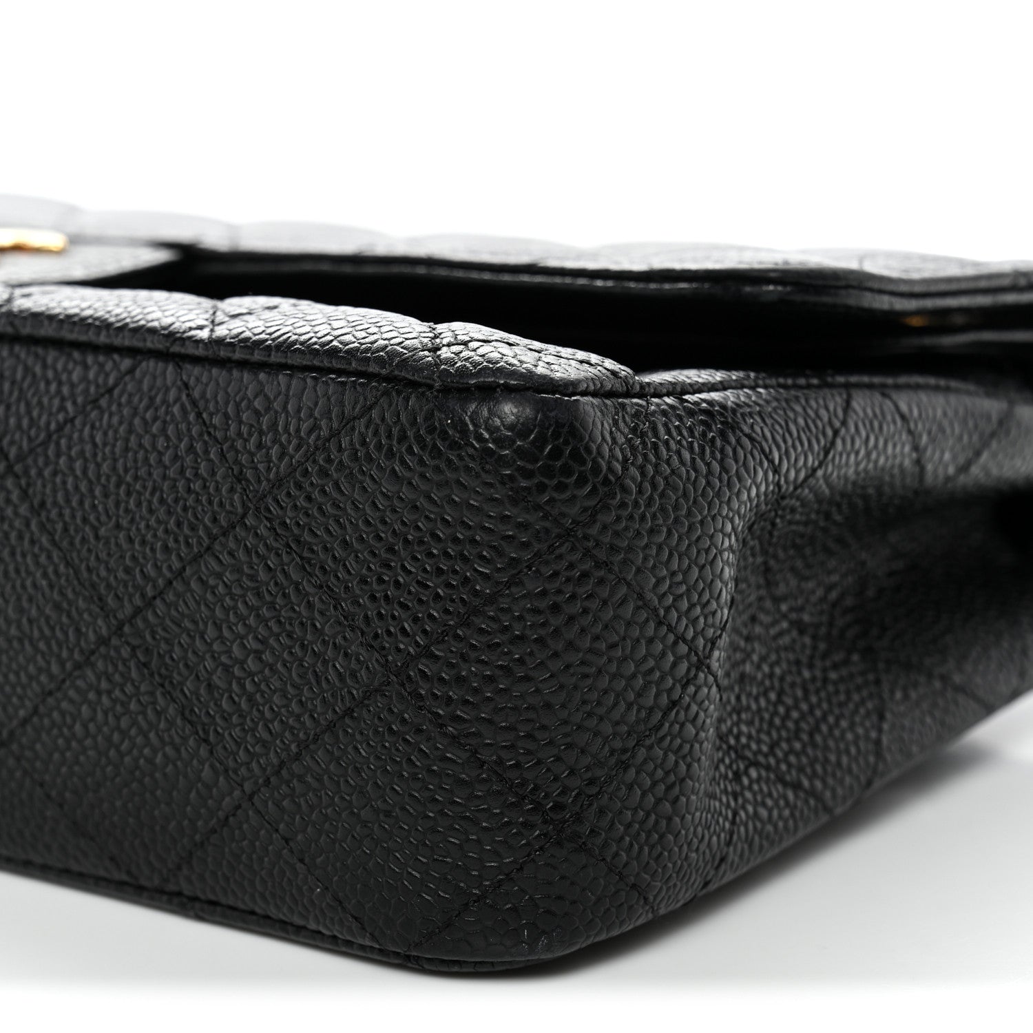 Chanel Caviar Quilted Medium Double Flap Black 10 of 13
