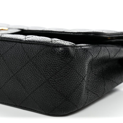 Chanel Caviar Quilted Medium Double Flap Black 10 of 13
