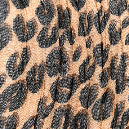Louis Vuitton Cashmere Silk Leopard Etole Stole Marron 6 of 6