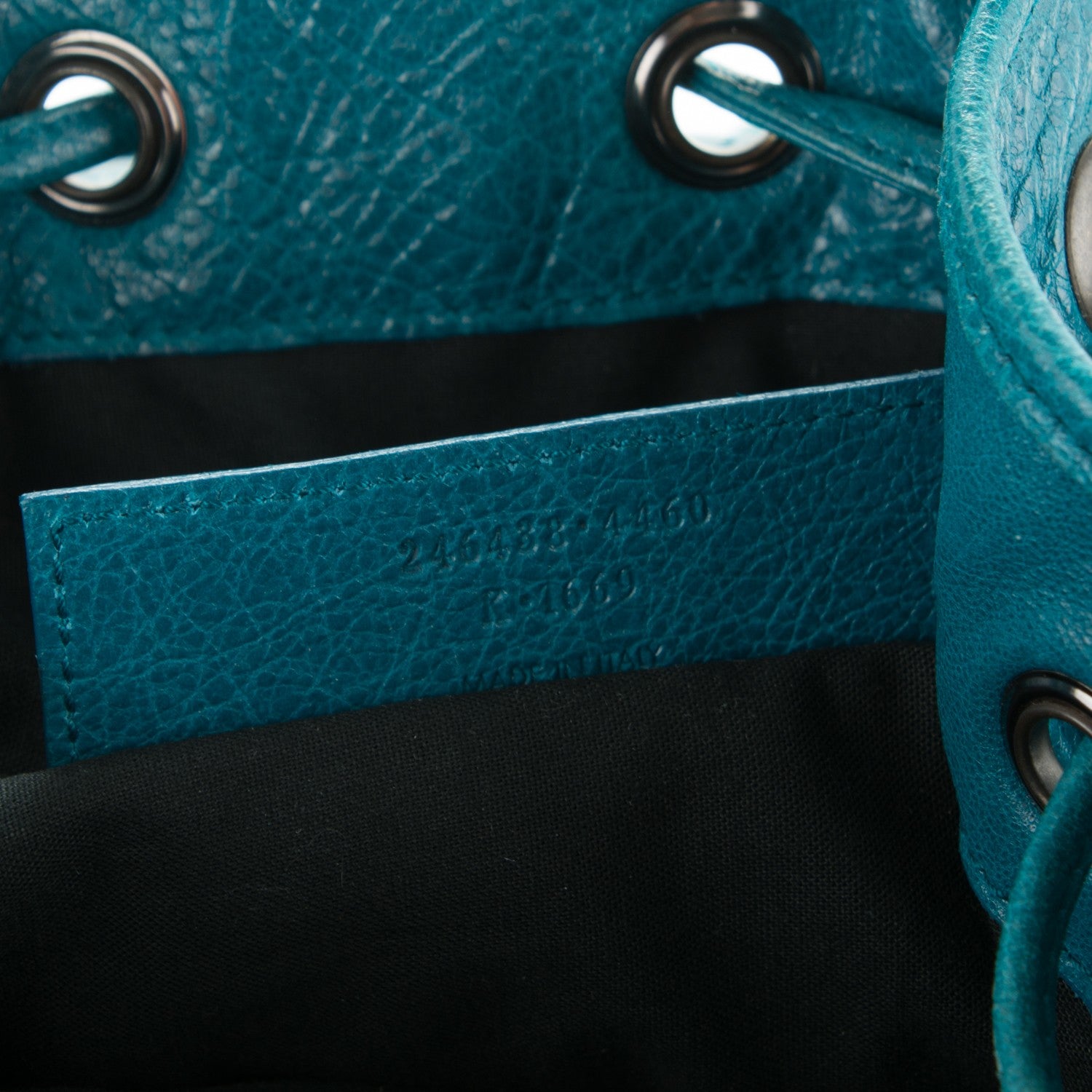 Balenciaga Agneau Classic Hardware Mini Pompon Lagon 7 of 8