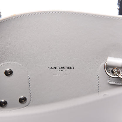 Saint Laurent Calfskin Embossed Python Small Sac De Jour Souris 7 of 9