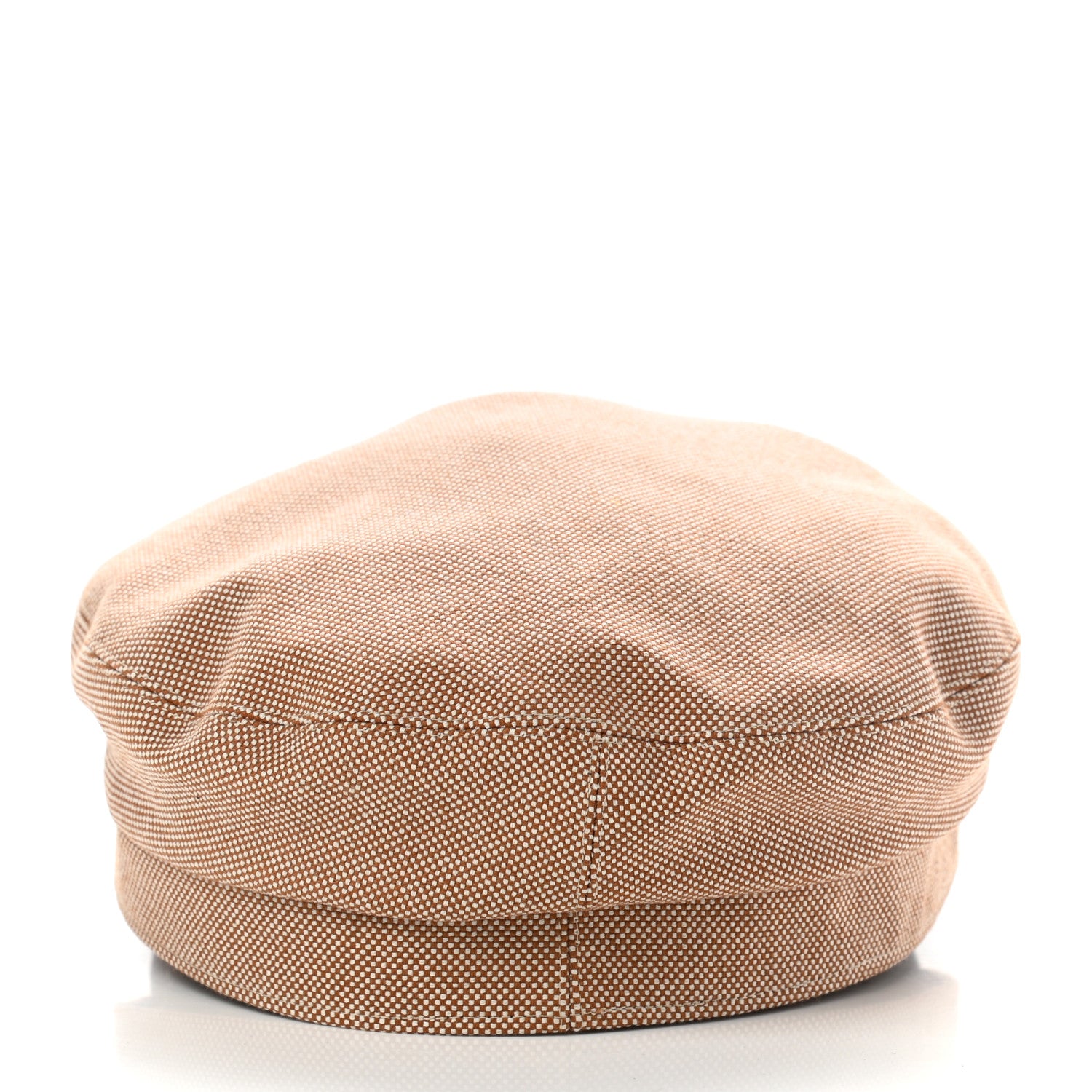 Hermes Cotton Silk Swift Clou de Selle Vauban Cap 58 Marron Alezan Gold 5 of 8