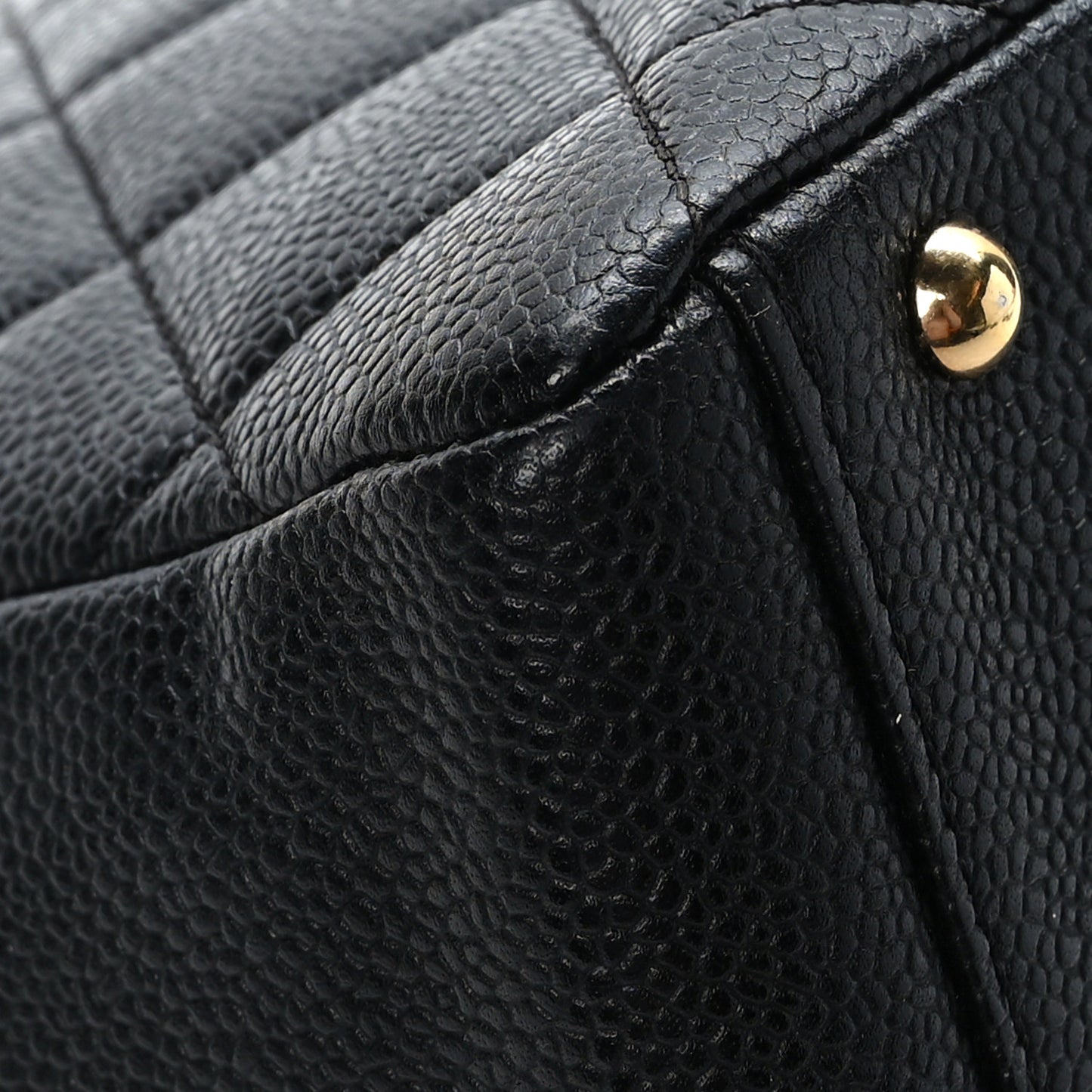 Caviar Quilted Camera Case Black