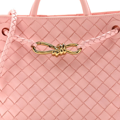 Bottega Veneta Nappa Intrecciato Small Andiamo Shoulder Bag Blush 7 of 10