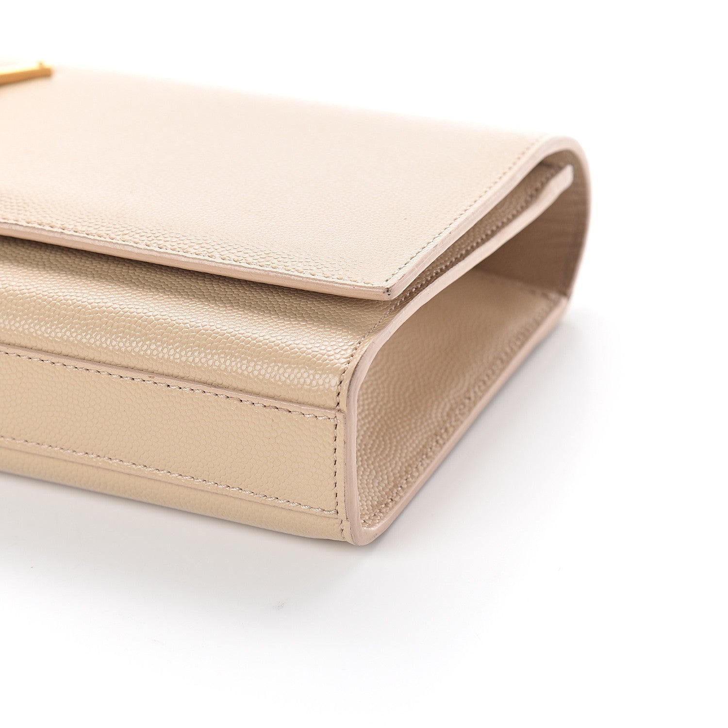 Saint Laurent Grain De Poudre Classic Monogram Cassandre Clutch Nude Powder 9 of 9