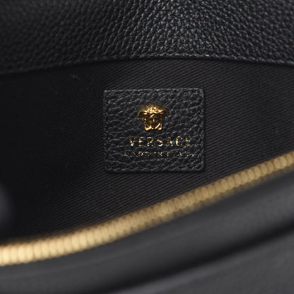 Versace Grained Calfskin Palazzo Chain Evening Bag Black 5 of 8