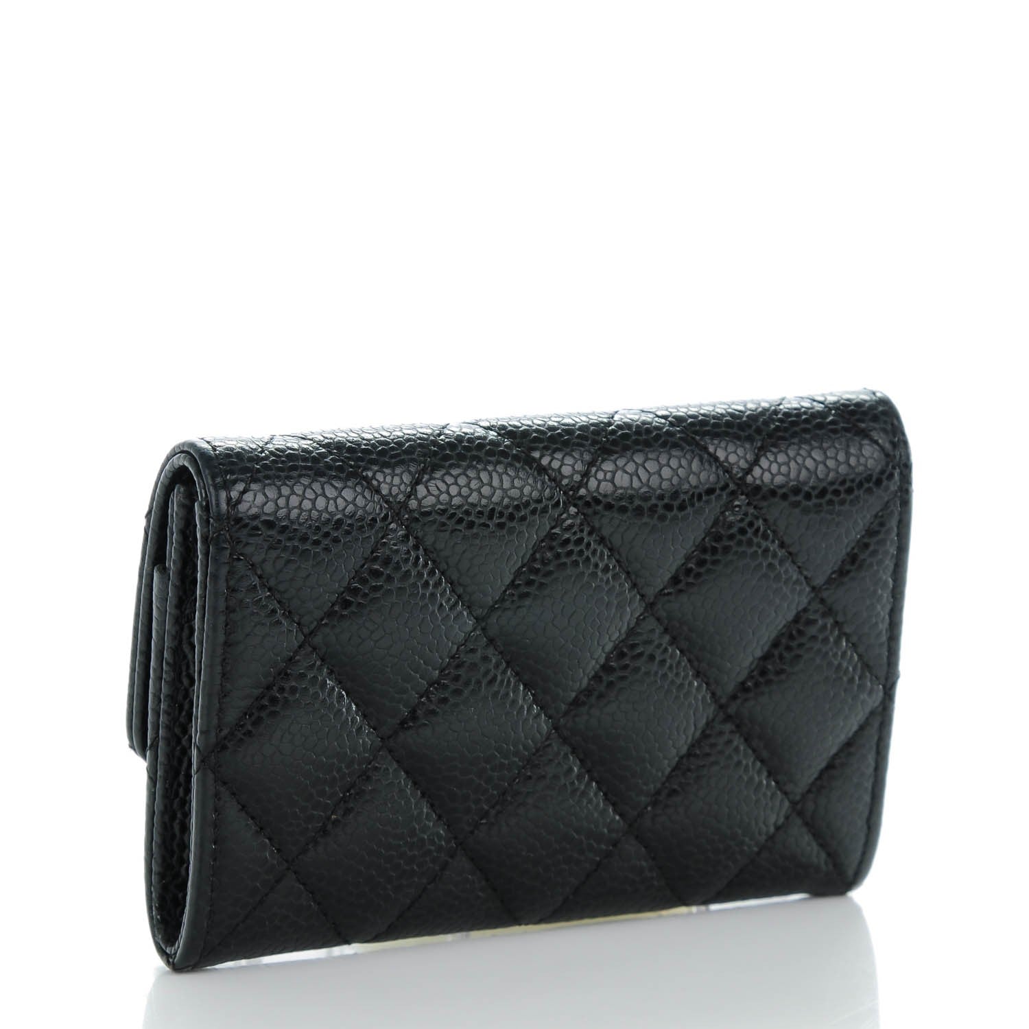 Chanel Caviar Quilted Flap Card Holder Black 3 of 8